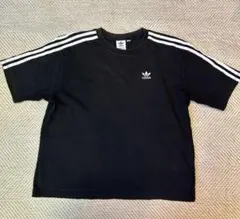 adidas 半袖Tシャツ 黒 3本ライン
