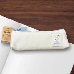 スヌーピーペンポーチ　ミニ三角ペンケース　ブルー　筆箱/文具/雑貨／小物入れ