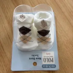 【新品・未使用】POLOベビー靴下 新生児 セレモニー