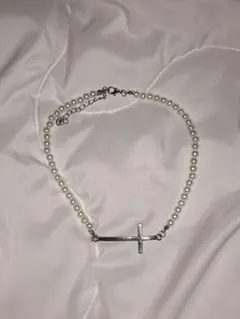 十字架 ネックレス チョーカー y2kグランジ