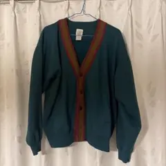 GAP ダークグリーン ボタン付きカーディガン S