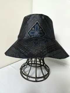 ◆和の帽子◆2種大島紬◆着物リメイク◆古布◆ハンドメイド 大島紬リメイクセットアップ一点物オリジナル絹１００