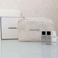【新品】CHANEL ノベルティポーチ 化粧水3点 サンプル