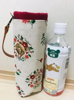 ハンドメイドボトルホルダー15◇おしゃれねこ×保冷シート