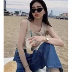 AZUL BY MOUSSY アシンメトリータンクトップ コットン 綿のサムネイル