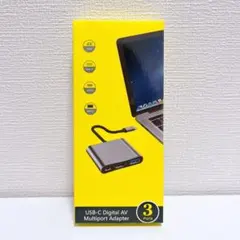 USB-C Adapter 3ポート アダプター HDMI 変換アダプター 4K