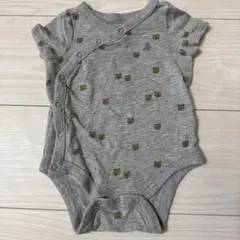 babyGAP ベビー ロンパース クマ柄 グレー 0-3m