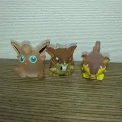 ポケモンキッズ　クリア　ラッタ　プクリン　1996年　初期　指人形のサムネイル