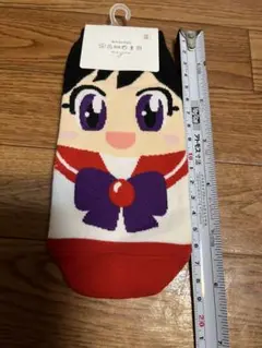アニメキャラクターソックス 赤白黒紫