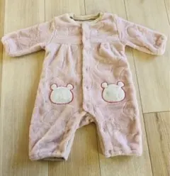 クマ刺繍付きロンパース　70㎝