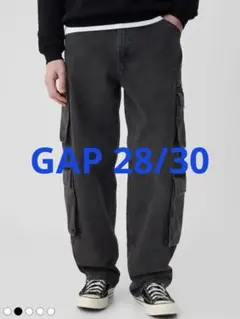【GAP】ダブルカーゴ バギーデニム☆28/30