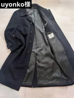 美品✨ダーバン　カシミア100 メンズコート　ダークネイビー90A4