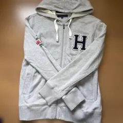 TOMMY HILFIGER ジップアップパーカー グレーのサムネイル