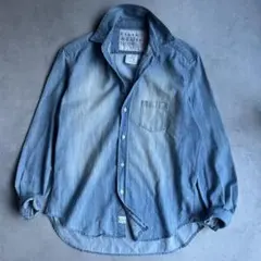 フランクアンドアイリーン デニムシャツ スキッパー WASH INDIGO