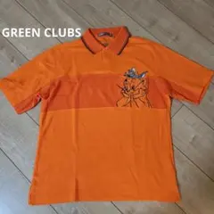 未使用品 GREEN CLUBS トムとジェリー ポロシャツ オレンジ ゴルフのサムネイル