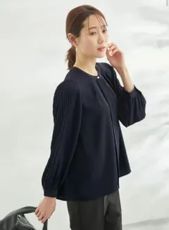 【極美品】アナイ　コンパクトサテンボリョームソデ　ブラウス　定価2.７万円 ANAYI アナイ コンパクトサテンボリョームソデ ブラウス - メルカリ