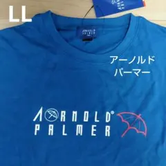 LL アーノルドパーマー 新品 半袖Tシャツ メンズ ブルー 綿100%のサムネイル