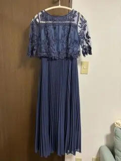 Dorry Doll オリジナル模様柄刺繍レース使い プリーツ加工 ロング丈 S