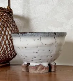 萩焼 山根清玩 氷裂 抹茶椀 茶碗 高台 作家 - メルカリ