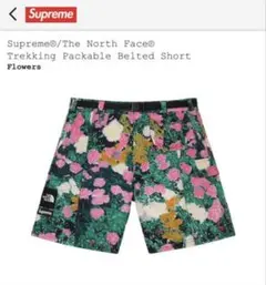 新品 シュプリーム ノースフェイス 花柄 ショートパンツ - メルカリ