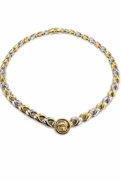 VERSACE ヴェルサーチ ネックレス チェーン ゴールド×シルバートーンのサムネイル