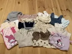 80cm女の子 まとめ売り 夏秋 ロンパース ワンピース