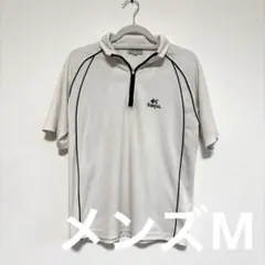 Mサイズ　Kaepa ATHLETICS 白　ポロシャツ　メンズ