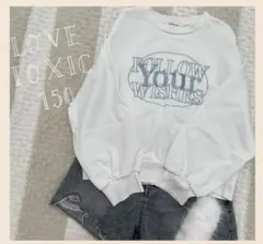 LOVETOXIC M 150 ロゴ刺繍　スウェット　トレーナー　春コーデのサムネイル