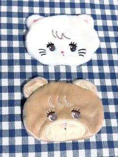 mikko characters ミッコ フェイスポーチ　２個セット