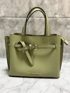 【美品】MICHEAL KORS ショルダーバッグ グリーン