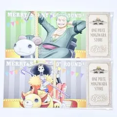 ワンピース　麦わらストア13周年記念　チケット風カード　ゾロ　ブルック