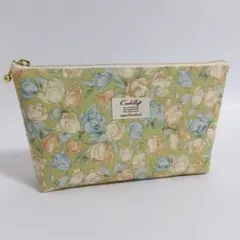❁マチ付きファスナーポーチ❁　BasicFlower　チューリップ　化粧ポーチ