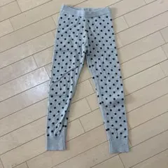 ドット柄ロングパンツ グレー　GAPのサムネイル