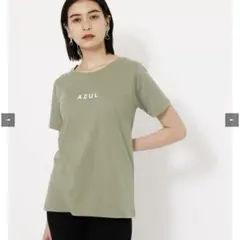 AZUL LOGO TEE/AZULロゴTシャツ カーキ Sサイズ