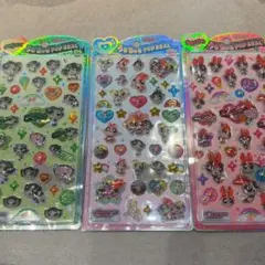 パワパフ　うるちゅるポップシール　3枚セット