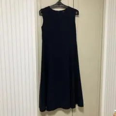 処分価格　untitled ノースリーブ フレアワンピース ネイビー　Sサイズ