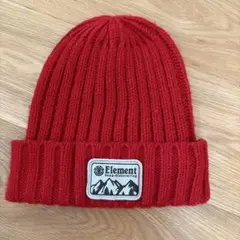 Element ニット帽 ビーニー レッド