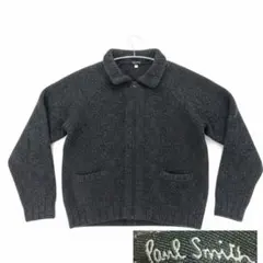 美品　ポールスミスPaul Smith　ドライバーズニット　ウール100%グレー