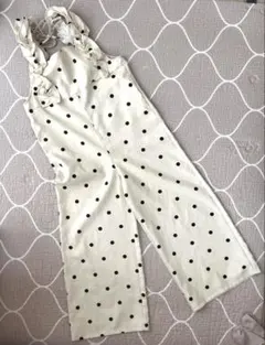 natural couture ドットサロペット フリル オールインワンのサムネイル