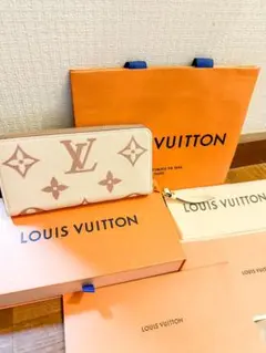 新品　希少カラー　完売　ルイヴィトン　アンプラントレザー　ジッピーウォレット