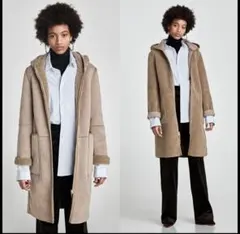 ZARA ムートンボアコート　Sサイズ