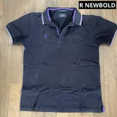 RNEWBOLD アールニューボールド　メンズ半袖ポロシャツ　黒　ブラック
