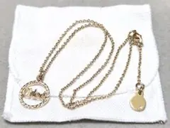Chloe クロエ ラインストーン　サークル　ロゴ　ネックレス　44367のサムネイル
