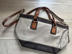 ROBERTA PIERI ナイロン　レザー　トートバッグ