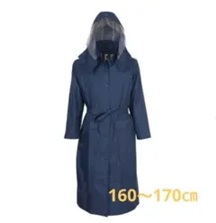 【新品未使用品】レインコート 160～170㎝ ネイビー カジメイク 通勤 通学のサムネイル
