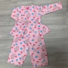 ピンク ハート柄 パジャマセット サイズ100