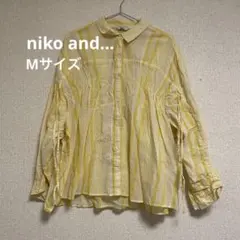 ニコアンド　ブラウス プレミアムローンギャザーシャツ レディース