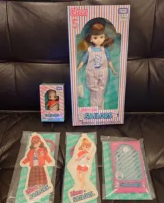 リカちゃんくじ × セーラーズ 03 リカちゃんオーバーオールスタイル　ポーチ他
