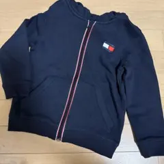 TOMMY HILFIGER ネイビー 裏起毛パーカー XS/110