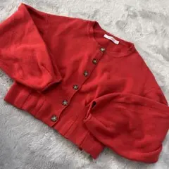 moussyニットカーディガン